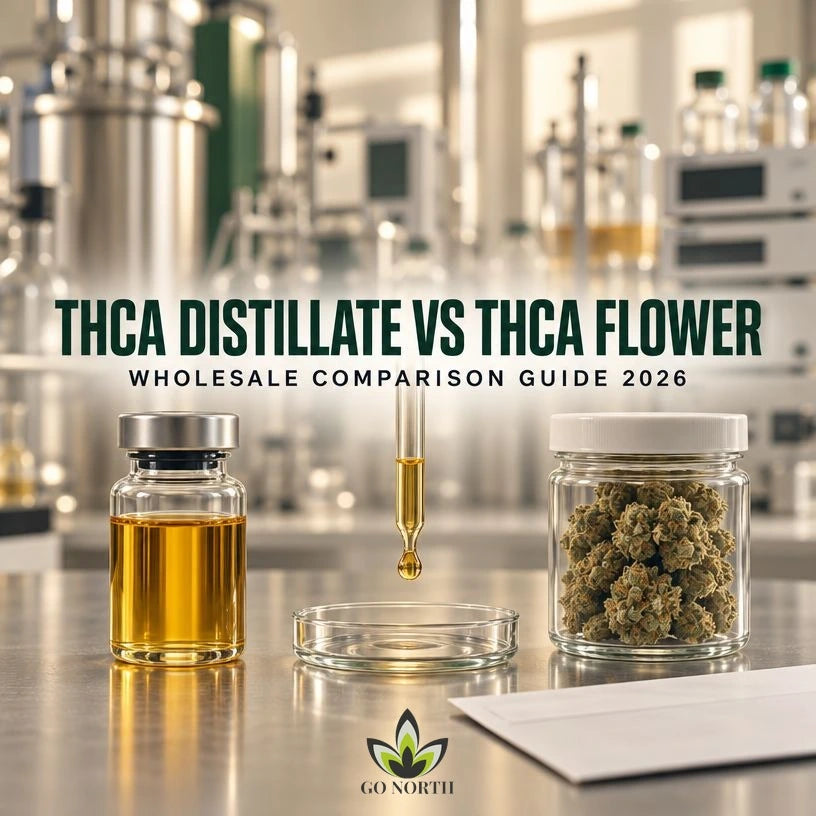 THCA Distillate vs THCA Flower: A Wholesale Buyer's Guide