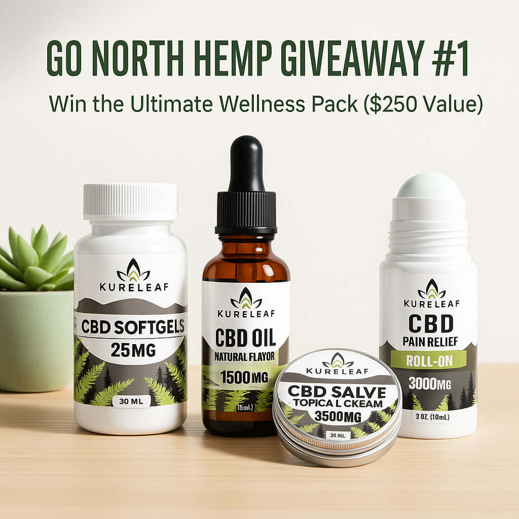 Go North Hemp Giveaway Series: Win the Kureleaf Ultimate Wellness Pack
