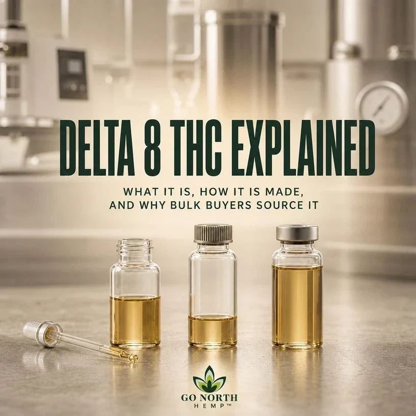 Delta 8 THC Explained: What It Is, How It Is Made, and Why Bulk Buyers Source It from Go North Hemp