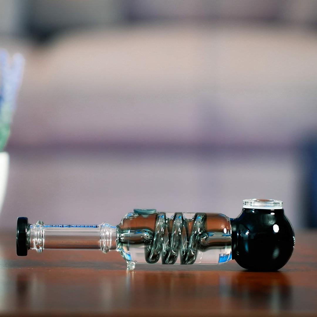 Freeze Pipe shown assembled with frozen glycerin coil and borosilicate glass tube