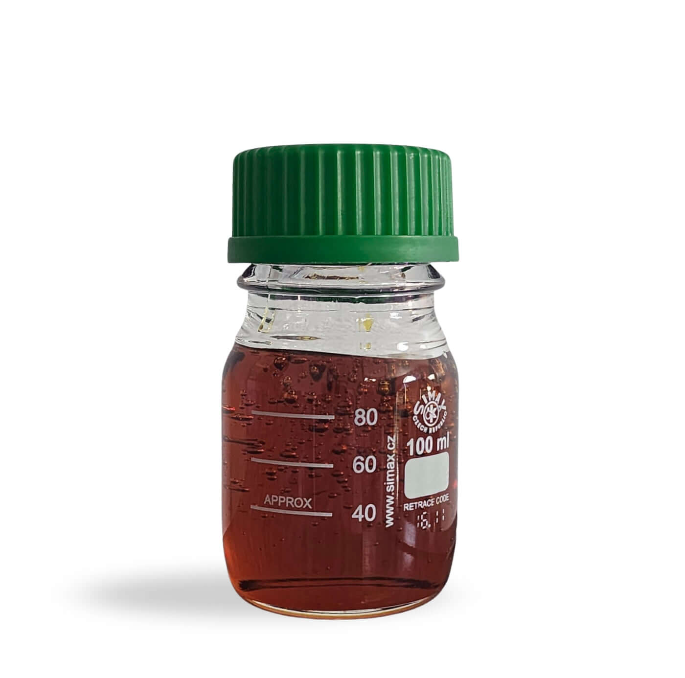 THCH Distillate - Tetrahydrocannabihexol in a clear glass vial with a green lid.