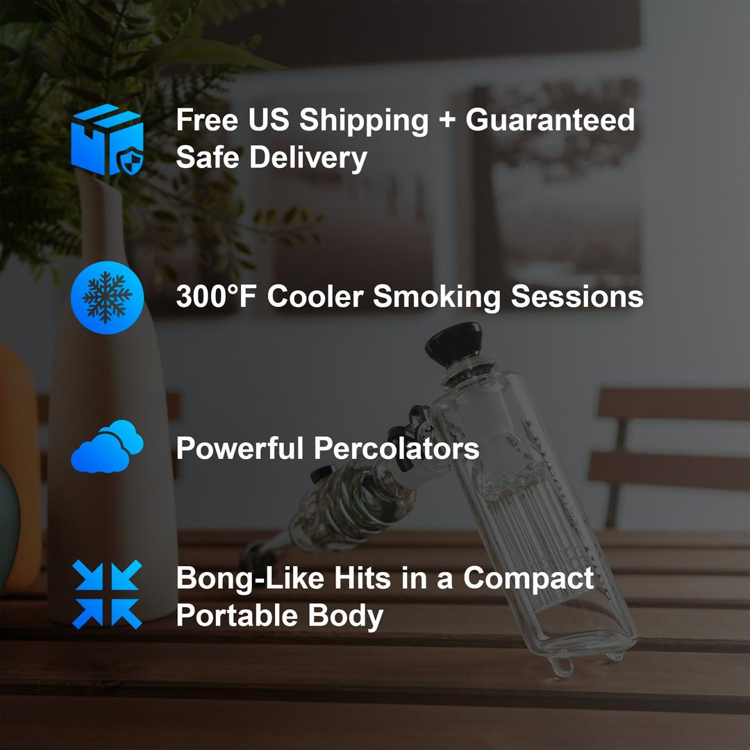 Freeze Pipe Bubbler — Compact Glycerin-Cooled Bubbler with Smooth, Portable Design and 320°F Cooler Hits