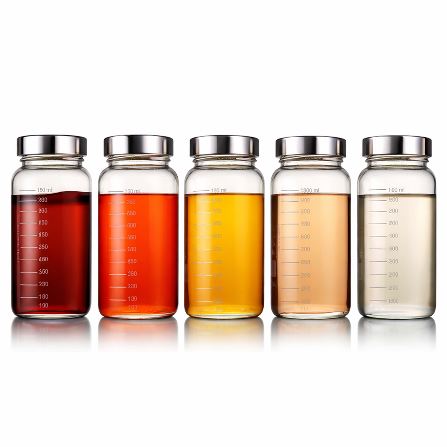 Bulk cannabinoid distillate ingredient bottles from Go North Hemp